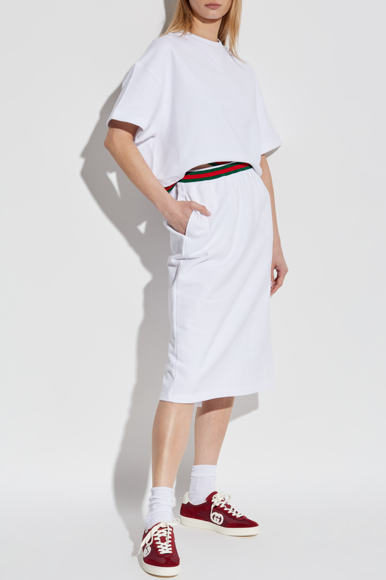 Strawberry Gucci' cotton T-shirt in White Ready-to-wear